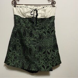 Urban Outfitters Womens Multicolor Paisley Strapless One-Piece Romper Size Large